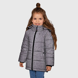 Куртка зимняя для девочки Джинсы, цвет: 3D-черный — фото 2