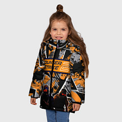 Куртка зимняя для девочки Counter-Strike Collection, цвет: 3D-черный — фото 2
