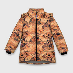 Зимняя куртка для девочки Морские раковины