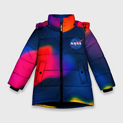 Куртка зимняя для девочки Nasa gradient sportcolor, цвет: 3D-черный