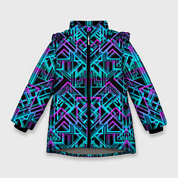 Зимняя куртка для девочки Узор в стиле ар-деко