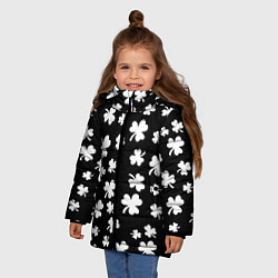 Куртка зимняя для девочки Black clover pattern anime, цвет: 3D-красный — фото 2