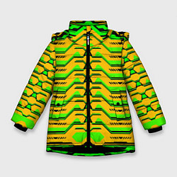 Куртка зимняя для девочки Броня сайрекса мк v2, цвет: 3D-черный