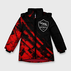 Куртка зимняя для девочки Roma sport grunge, цвет: 3D-красный