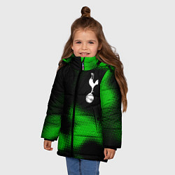 Куртка зимняя для девочки Tottenham sport halftone, цвет: 3D-черный — фото 2