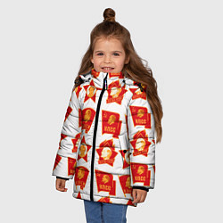 Куртка зимняя для девочки Всегда готов КПСС, цвет: 3D-черный — фото 2