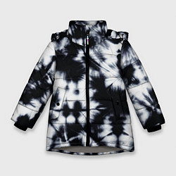 Куртка зимняя для девочки Серый тай дай, цвет: 3D-светло-серый
