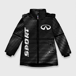 Куртка зимняя для девочки Infiniti sport metal, цвет: 3D-черный