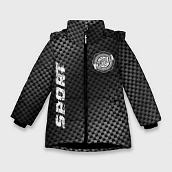 Куртка зимняя для девочки Chrysler sport carbon, цвет: 3D-черный
