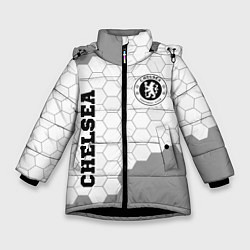 Куртка зимняя для девочки Chelsea sport на светлом фоне вертикально, цвет: 3D-черный