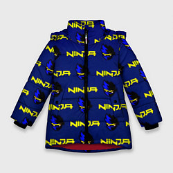 Куртка зимняя для девочки Ninja fortnite games, цвет: 3D-красный
