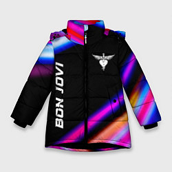 Зимняя куртка для девочки Bon Jovi neon rock lights
