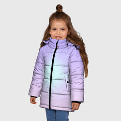 Куртка зимняя для девочки Свечение белой звезды, цвет: 3D-черный — фото 2
