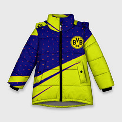 Зимняя куртка для девочки Borussia logo geometry