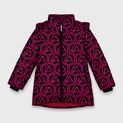 Зимняя куртка для девочки Linkin park pink logo