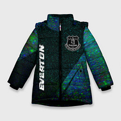 Зимняя куртка для девочки Everton glitch blue