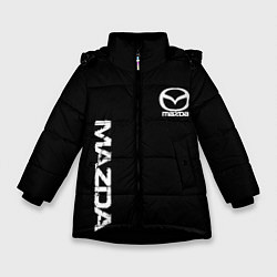 Зимняя куртка для девочки Mazda white logo