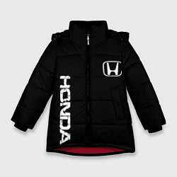 Зимняя куртка для девочки Honda white logo auto