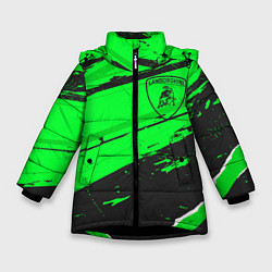 Зимняя куртка для девочки Lamborghini sport green