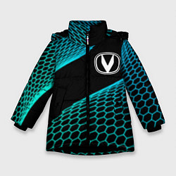 Куртка зимняя для девочки Changan electro hexagon, цвет: 3D-черный