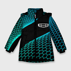 Зимняя куртка для девочки Geely electro hexagon