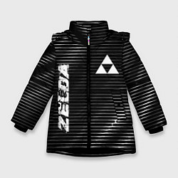 Куртка зимняя для девочки Zelda metal game lines, цвет: 3D-черный