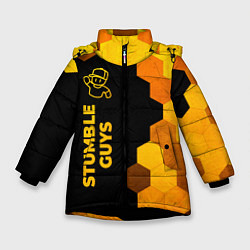 Зимняя куртка для девочки Stumble Guys - gold gradient по-вертикали