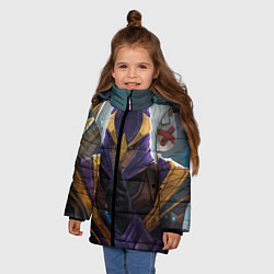 Куртка зимняя для девочки Silencer, цвет: 3D-черный — фото 2