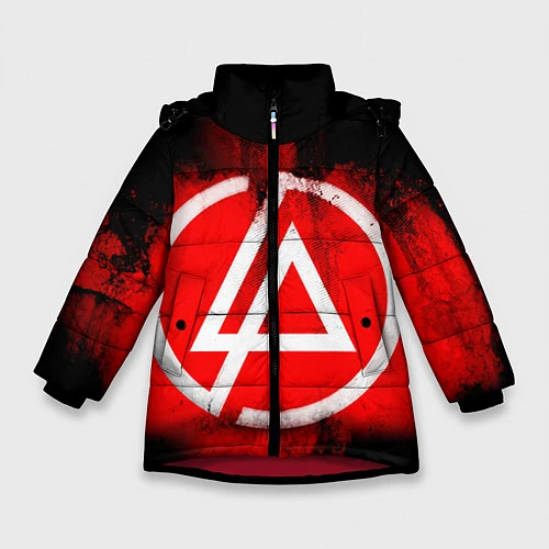 Зимняя куртка для девочки Linkin Park: Red style / 3D-Красный – фото 1