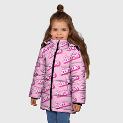 Куртка зимняя для девочки Barbie Pattern цвета 3D-черный — фото 2