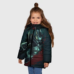 Куртка зимняя для девочки Phantom Assassin, цвет: 3D-черный — фото 2