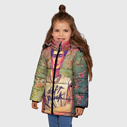 Куртка зимняя для девочки Фрида, цвет: 3D-красный — фото 2
