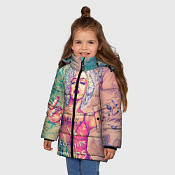 Куртка зимняя для девочки Монро, цвет: 3D-красный — фото 2