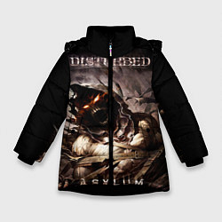 Куртка зимняя для девочки Disturbed, цвет: 3D-черный