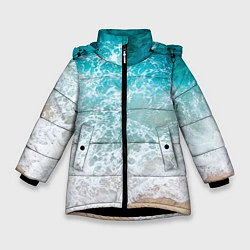 Куртка зимняя для девочки Берег, цвет: 3D-черный