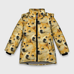 Куртка зимняя для девочки Doge, цвет: 3D-светло-серый