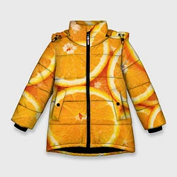 Зимняя куртка для девочки Апельсин