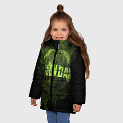 Куртка зимняя для девочки Green Day: Acid Voltage, цвет: 3D-красный — фото 2