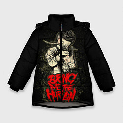 Куртка зимняя для девочки Bring Me The Horizon, цвет: 3D-светло-серый