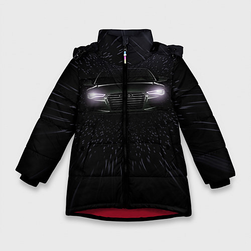 Зимняя куртка для девочки Audi / 3D-Красный – фото 1