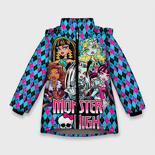 Зимняя куртка для девочки Monster High / 3D-Светло-серый – фото 1