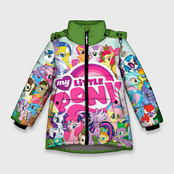 Куртка зимняя для девочки My Little Pony, цвет: 3D-светло-серый