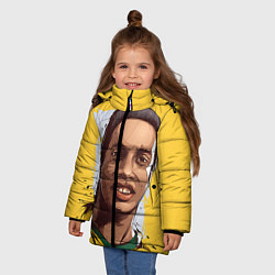 Куртка зимняя для девочки Ronaldinho Art, цвет: 3D-черный — фото 2