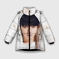 Куртка зимняя для девочки Jeon Jung Kook, цвет: 3D-черный