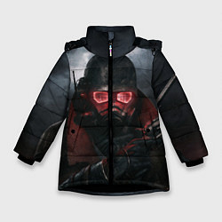 Куртка зимняя для девочки Fallout: New Vegas, цвет: 3D-черный