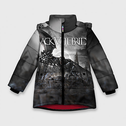 Зимняя куртка для девочки Black Veil Brides: Faithless / 3D-Красный – фото 1