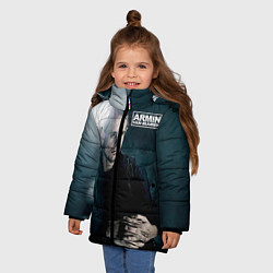Куртка зимняя для девочки Armin Van Buuren, цвет: 3D-черный — фото 2
