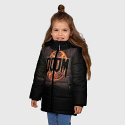 Куртка зимняя для девочки DOOM Fire, цвет: 3D-светло-серый — фото 2