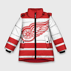 Куртка зимняя для девочки Detroit Red Wings, цвет: 3D-красный