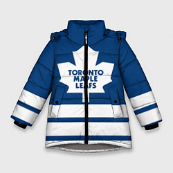 Куртка зимняя для девочки Toronto Maple Leafs, цвет: 3D-светло-серый